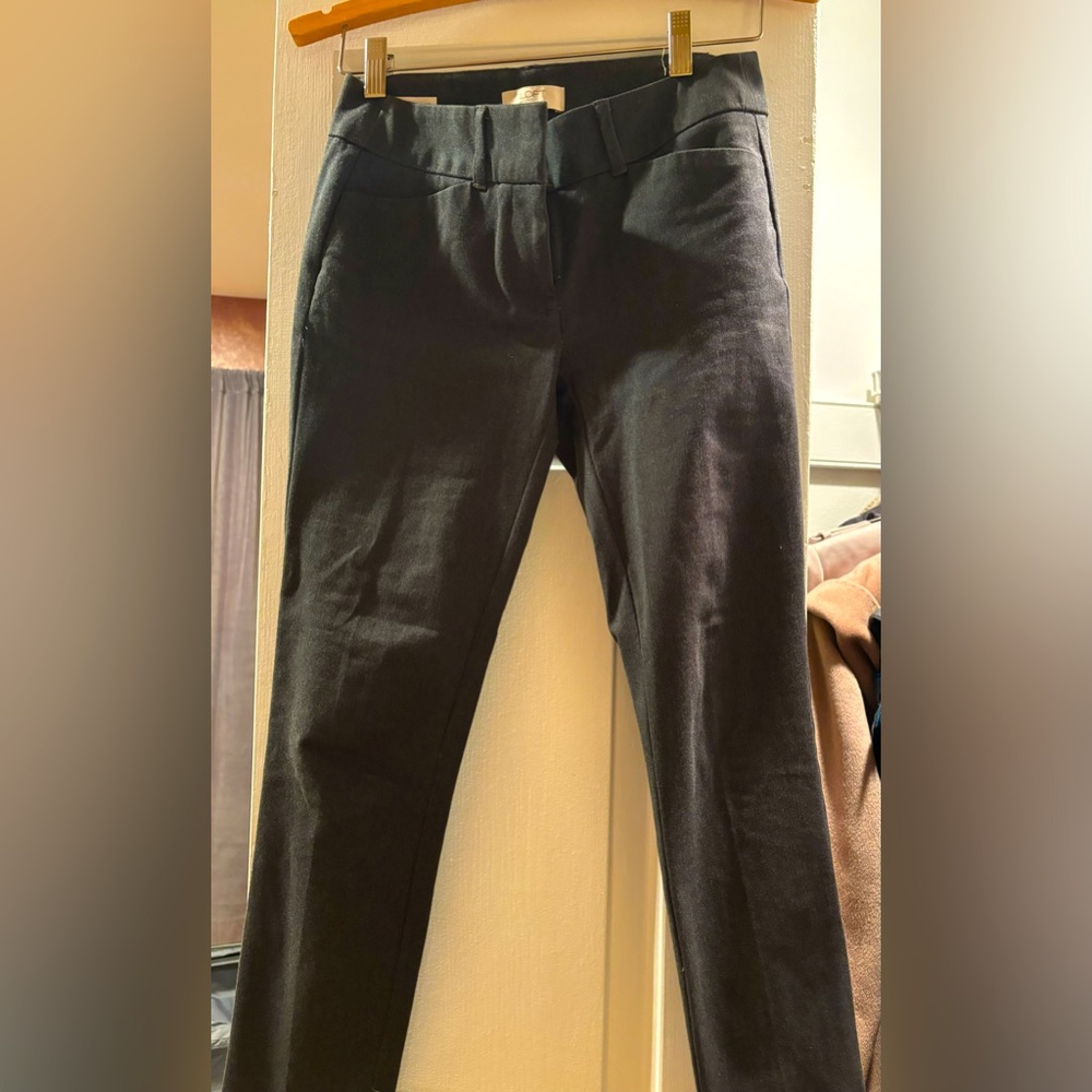 Loft dress pants in charcoal gray, size 00 Petite